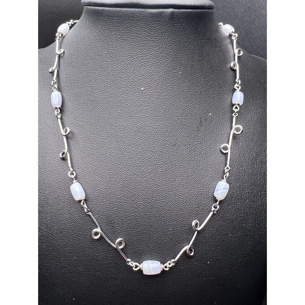 Lia Sophia Swirly Blue Necklace